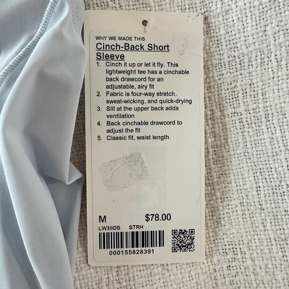 Lululemon Cinch-Back Short Sleeve Shirt – Starch Blue - Picture 6 of 6
